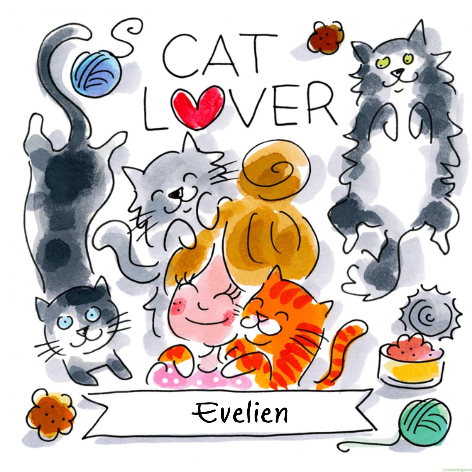 Blond Amsterdam Dierendagkaart met naam