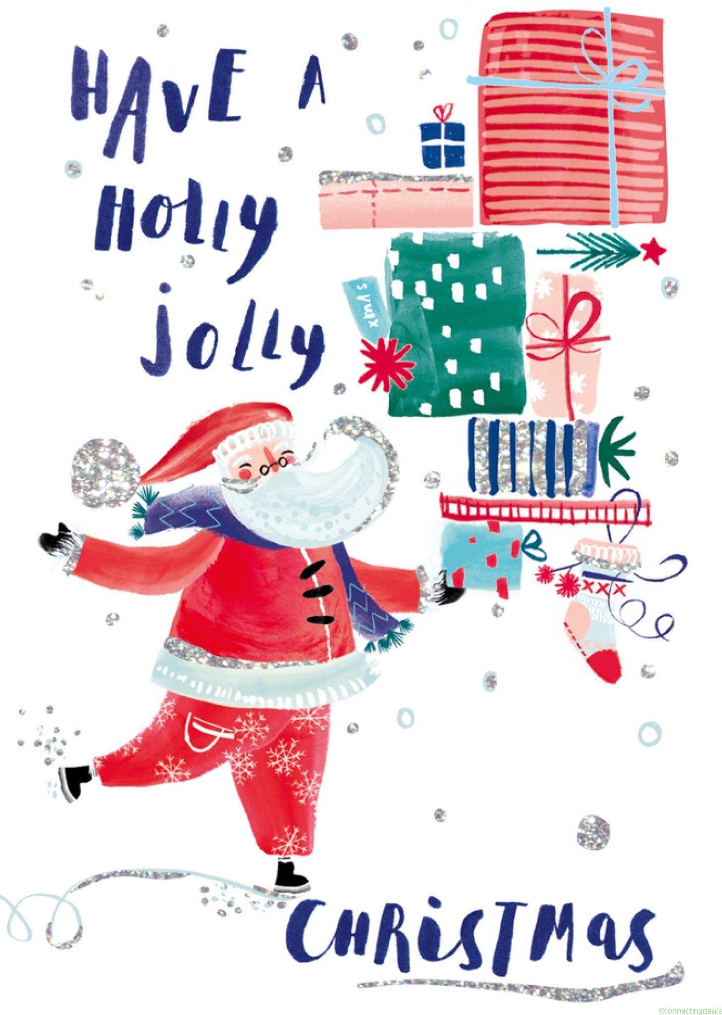 Hotchpotch Kerstkaart Kerstman Postcard