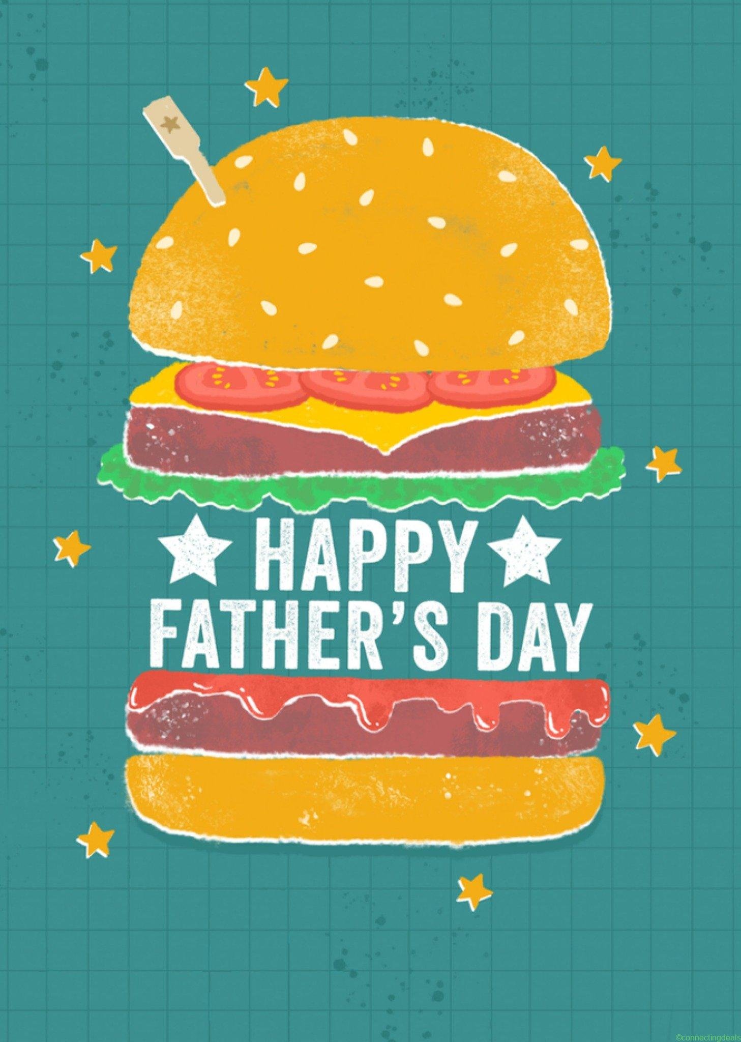 Greetz Vaderdagkaart burger fastfood