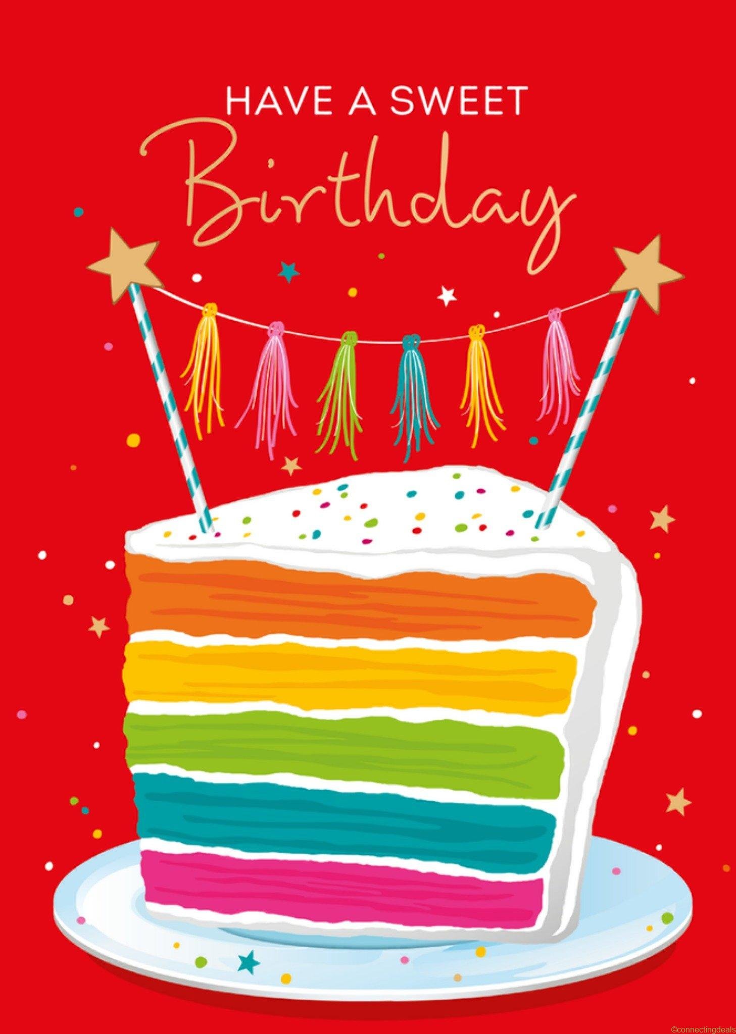 TMS Verjaardagskaart Taart Standard