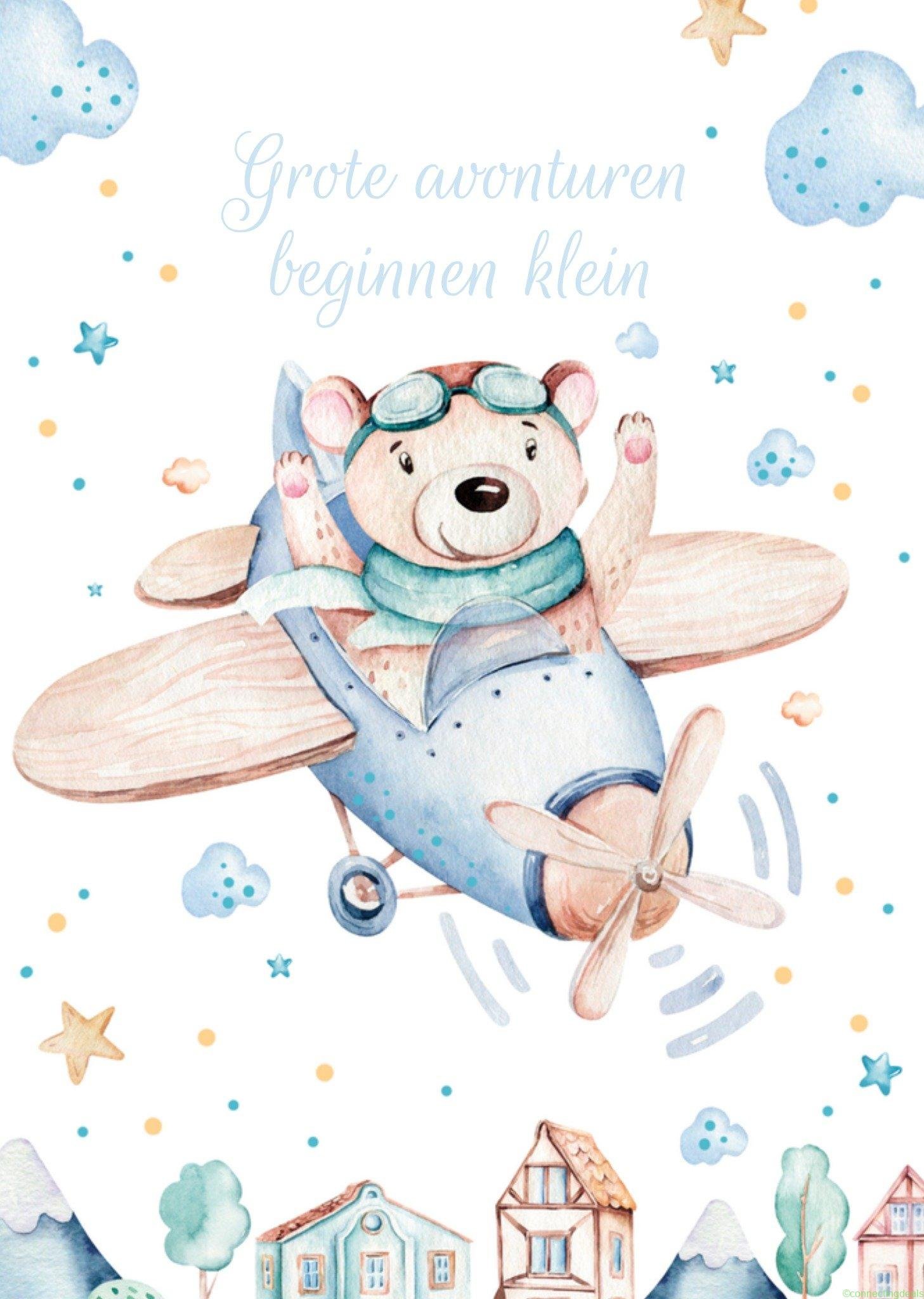 TMS Geboortekaart Grote avonturen