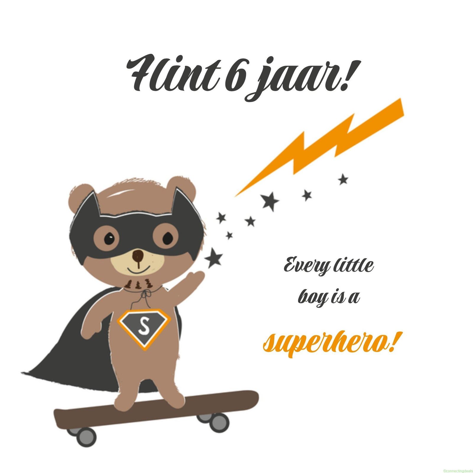 Tsjip Verjaardag Beer Jongen Giant Square