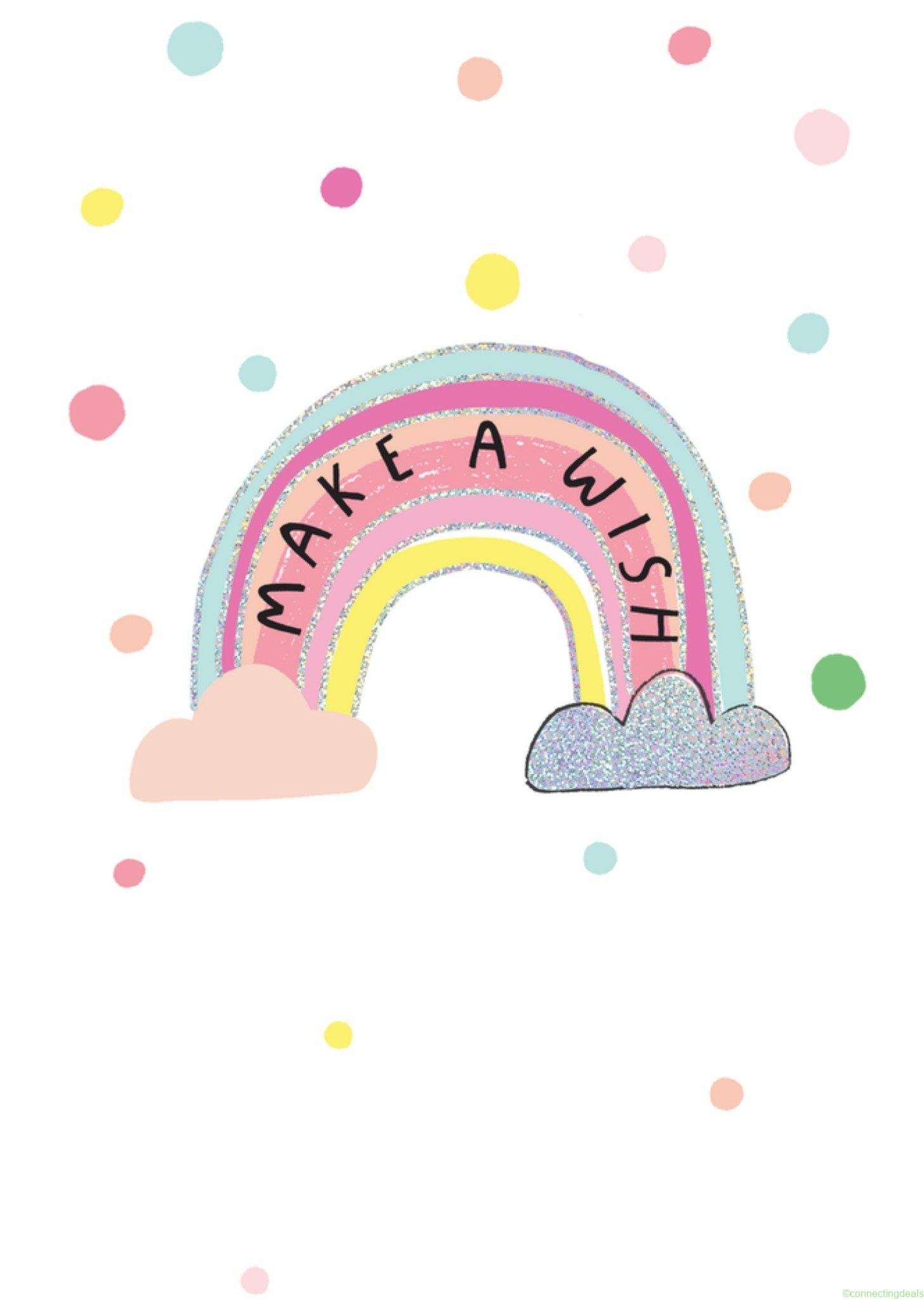 UK Greetings Zomaar kaart Make a wish Postcard