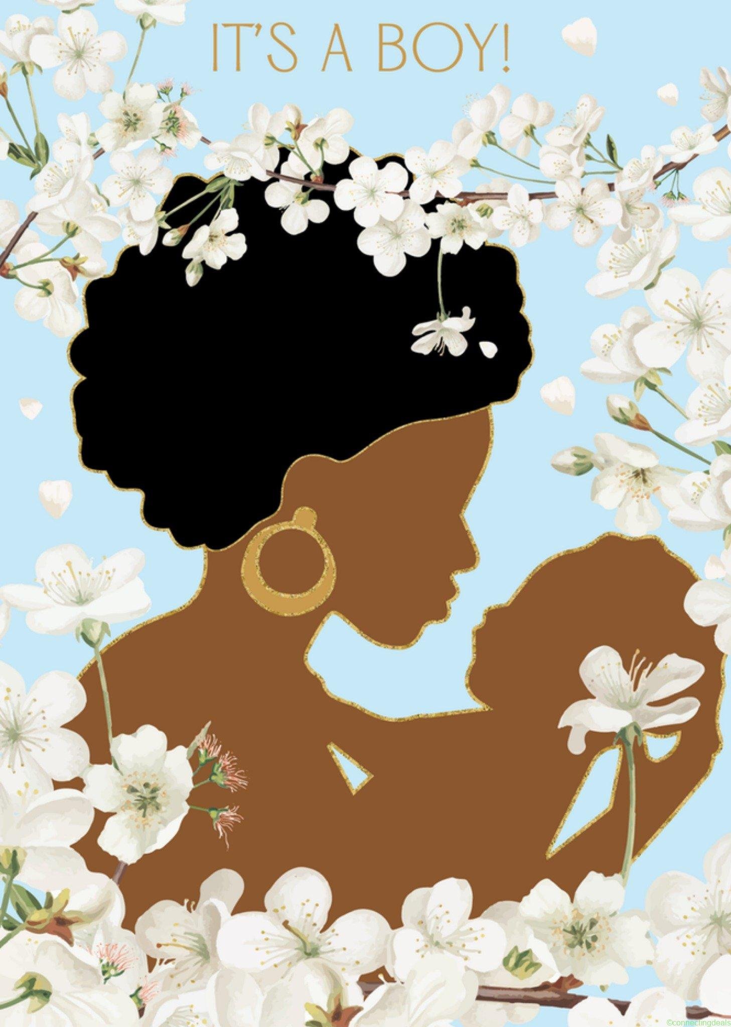 Anoela Cards Geboortekaart illustratie Large