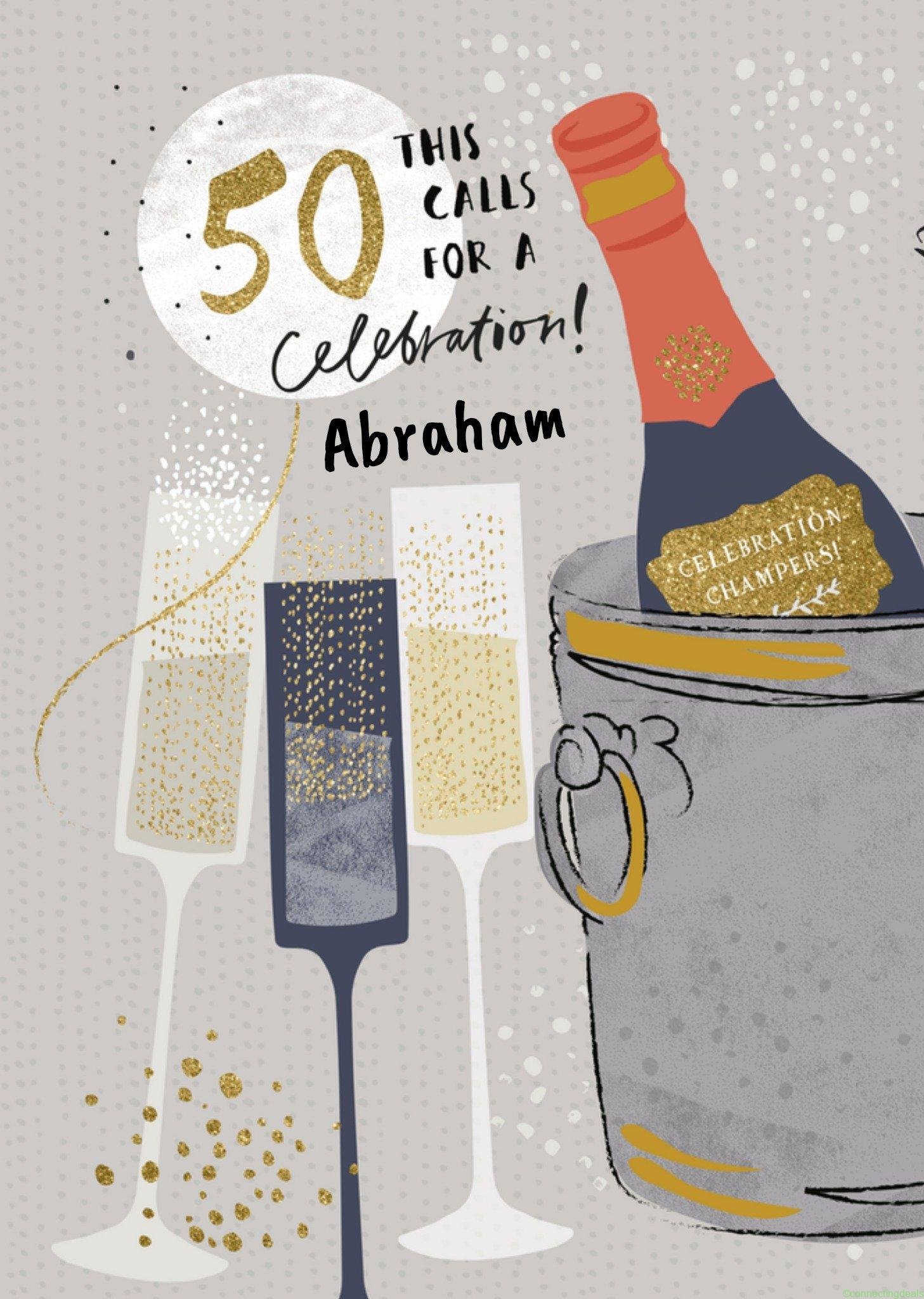 Uk Greetings Verjaardagskaart Abraham Large