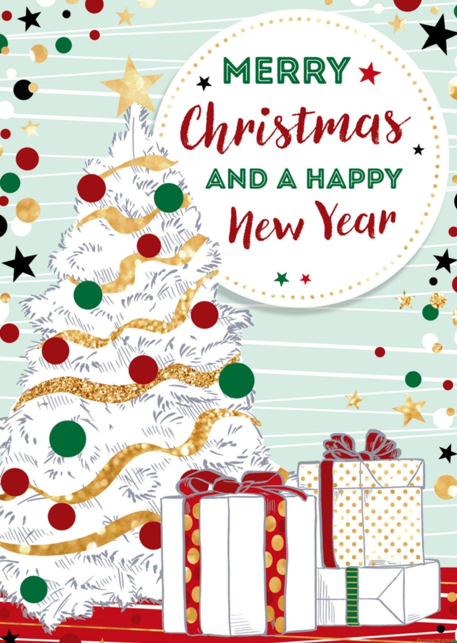 TMS Kerstkaart cadeautjes kerstboom Standard