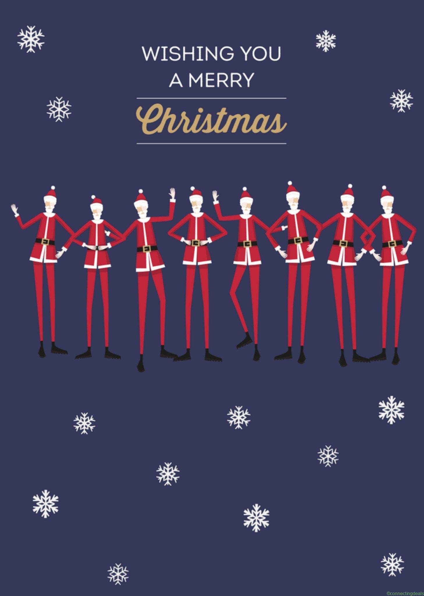 TMS Kerst Kerstman Postcard