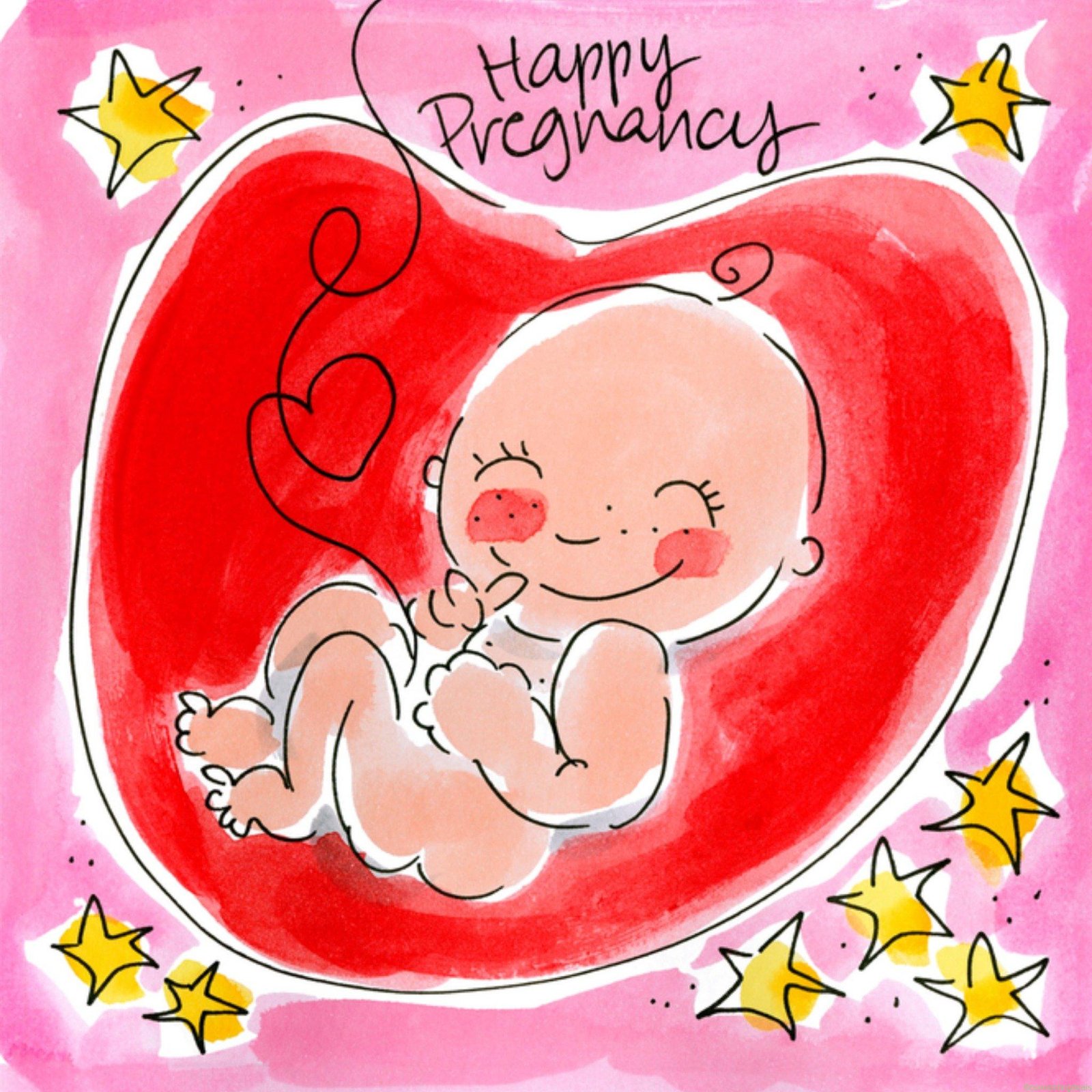 Blond Amsterdam Zwangerschapskaart