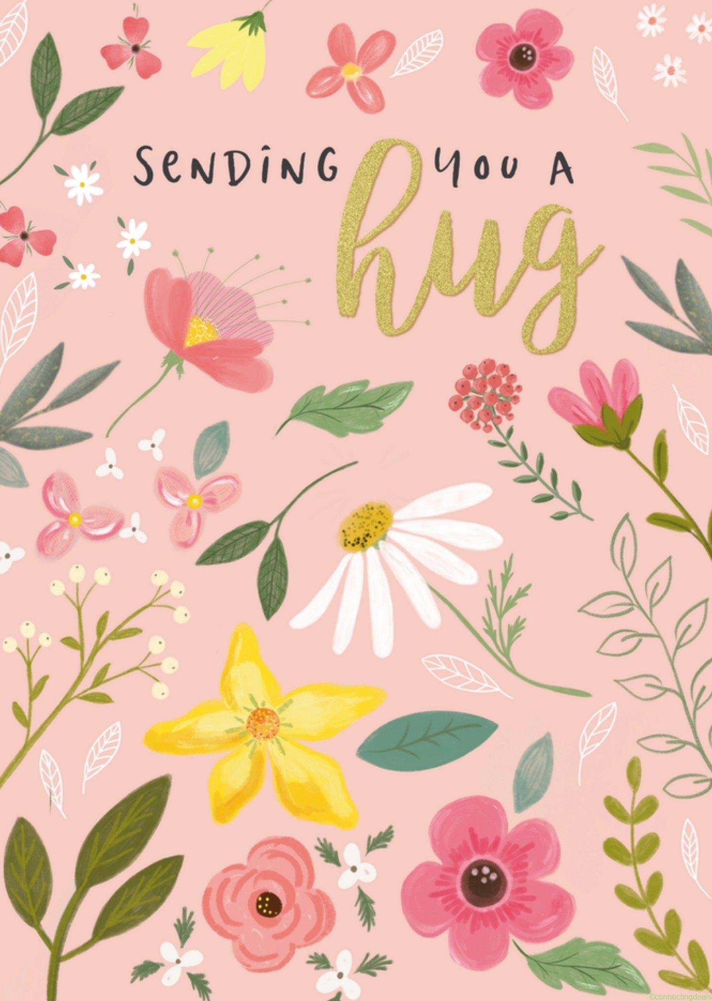 Tsjip Denken aan-kaart Sending a hug