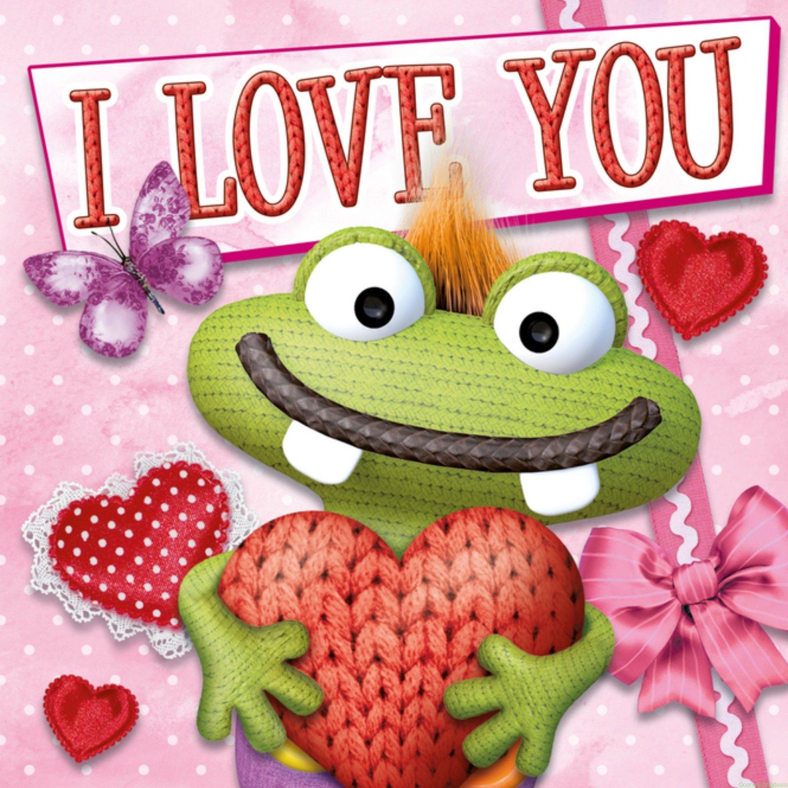 TMS Liefde Verliefde kikker Square Card