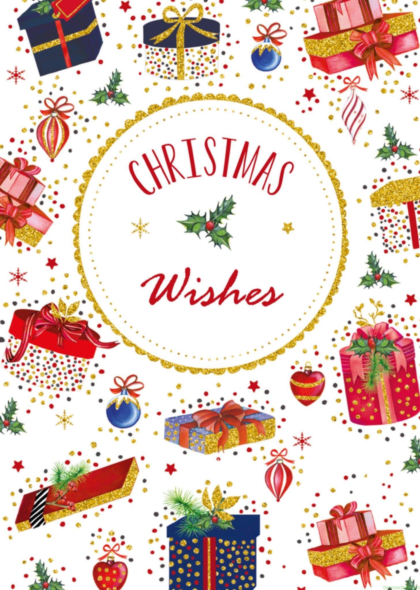 TMS Kerst Kerstwensen Pakjes Postcard