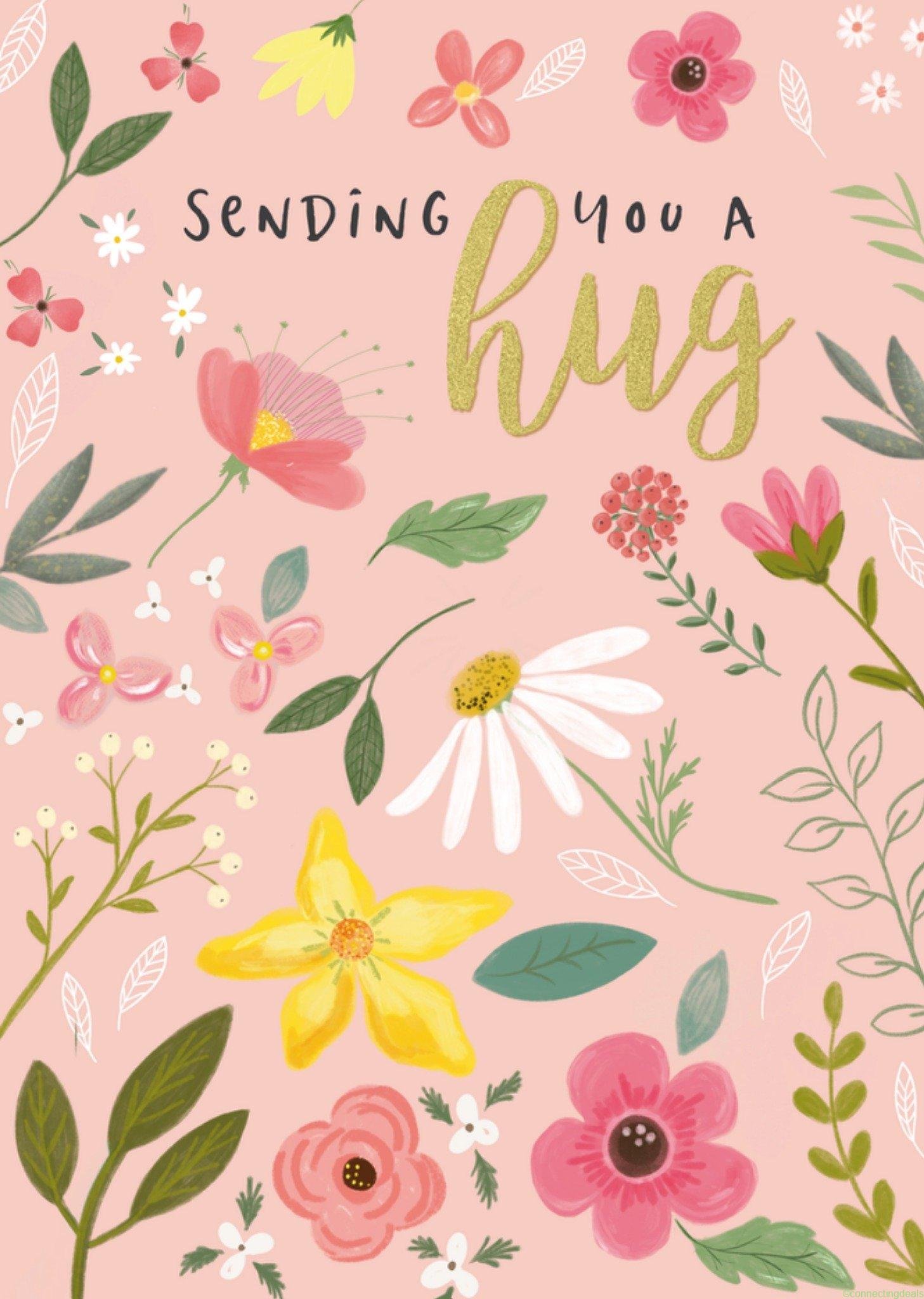 Tsjip Denken aan-kaart Sending a hug Standard