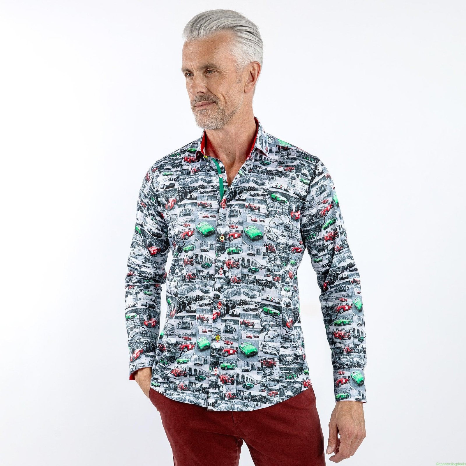 ITALIAN RACE CARS PRINT SHIRT