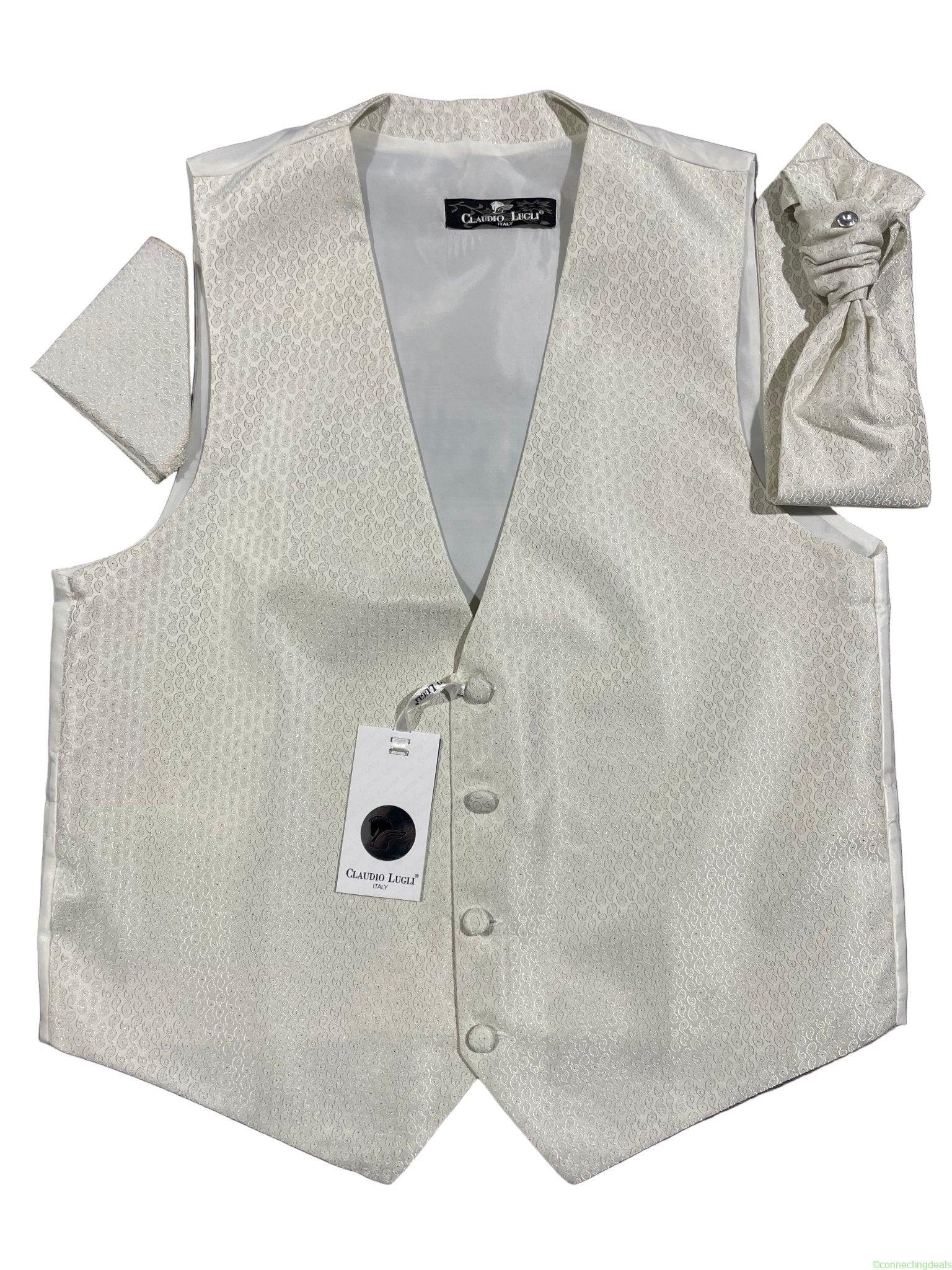 PAISLEY WAISTCOAT CRAVAT AND HANDKERCHIEF SET