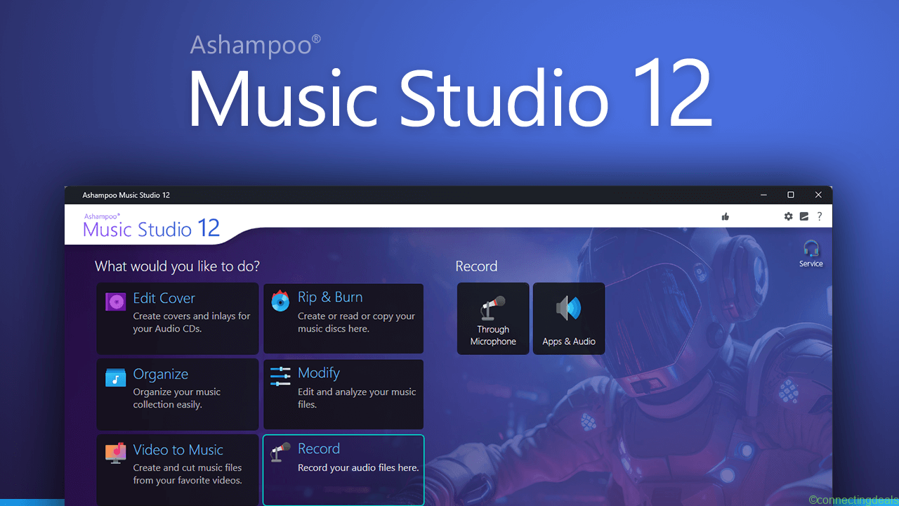 Ashampoo Music Studio 12 Landingpage