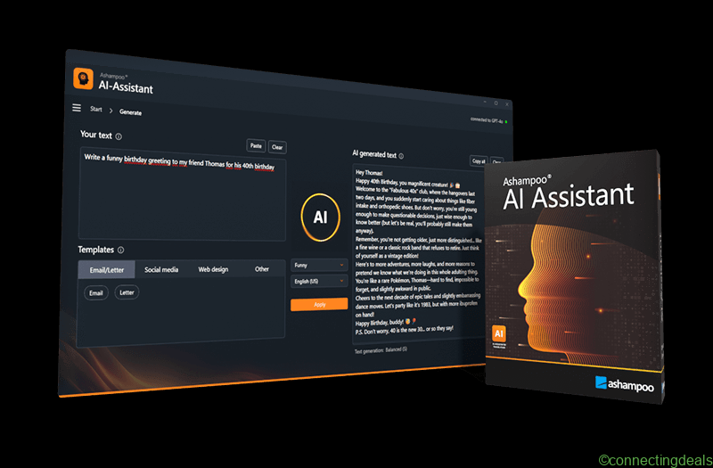Ashampoo AI Assistant Landingpage
