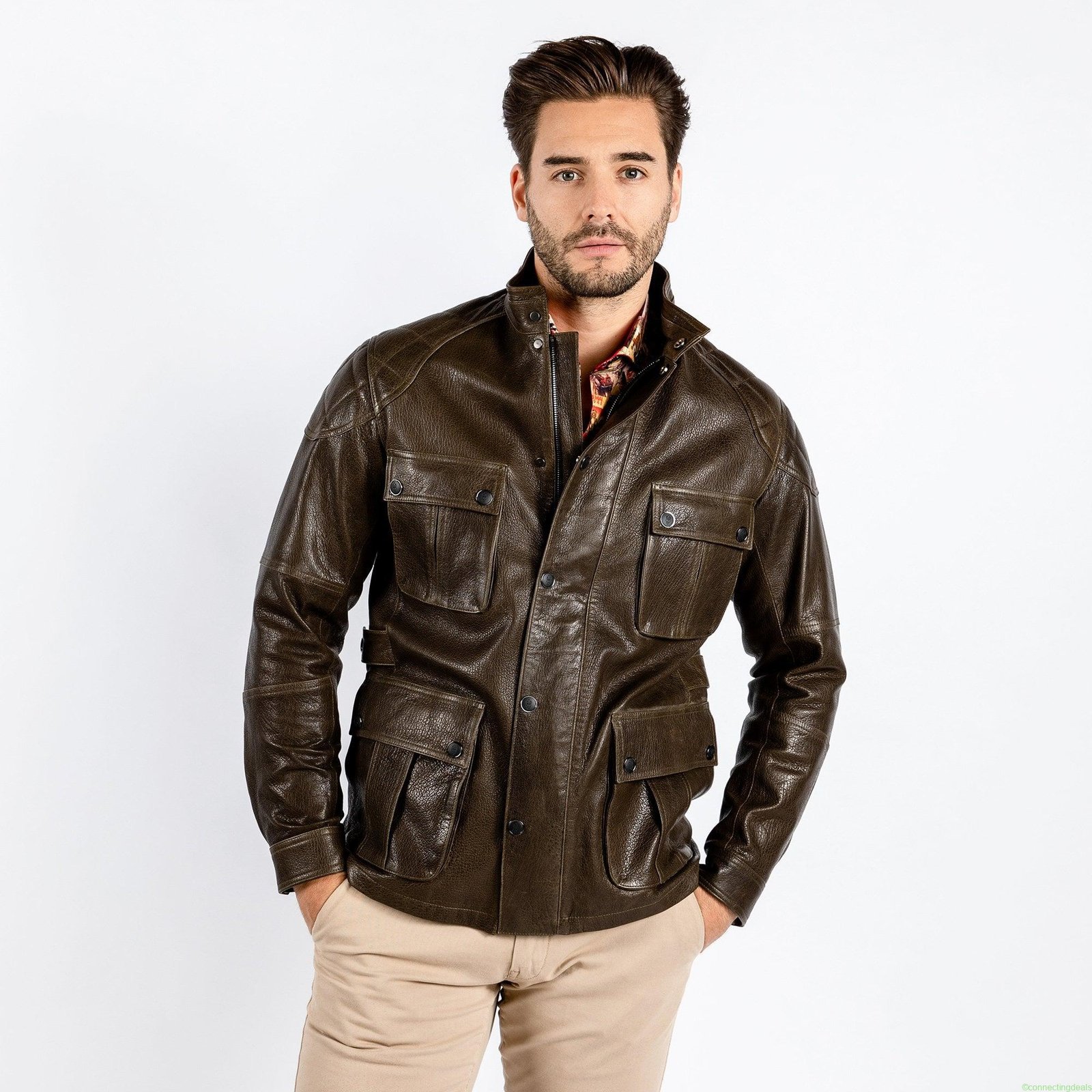 The Expedition Leather Utility Jacket