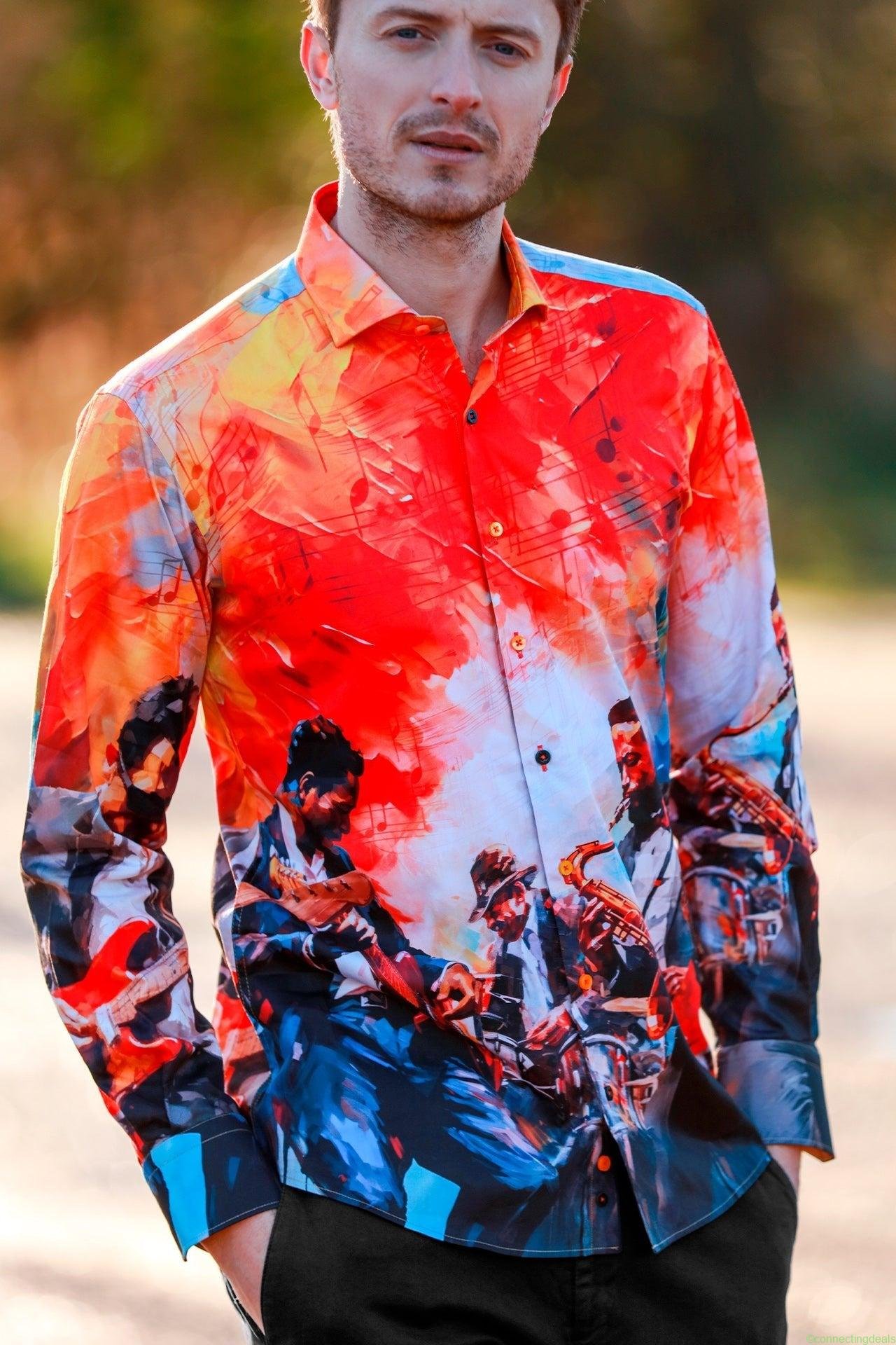 The Soundwave Placement Print Shirt