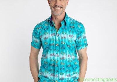 tie-die-stripe-with-bicycles-print-short-sleeve-shirt-734089-1
