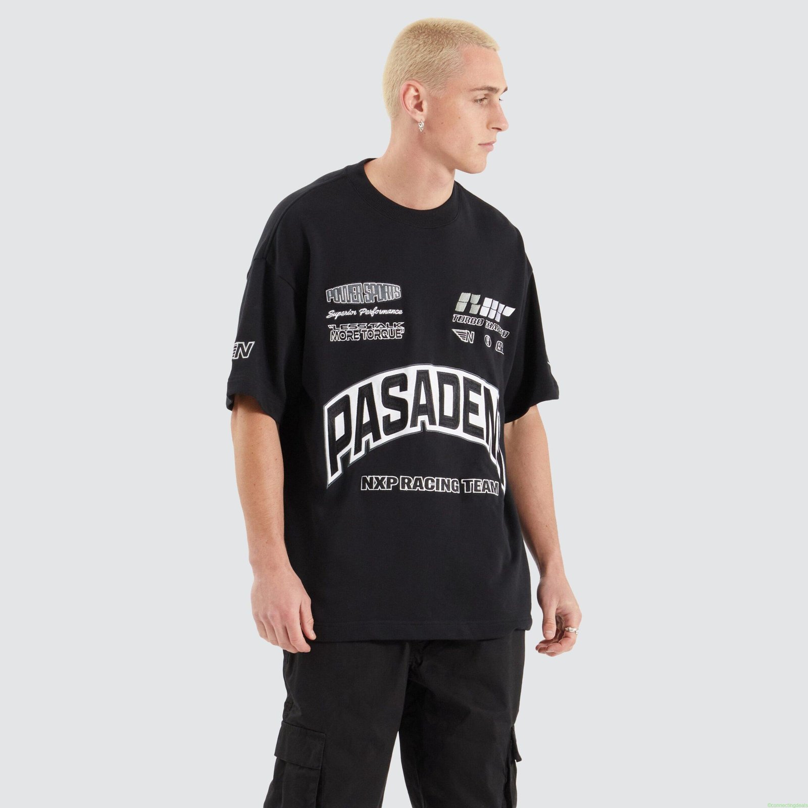 Torque Loopback Raptor Tee Anthracite