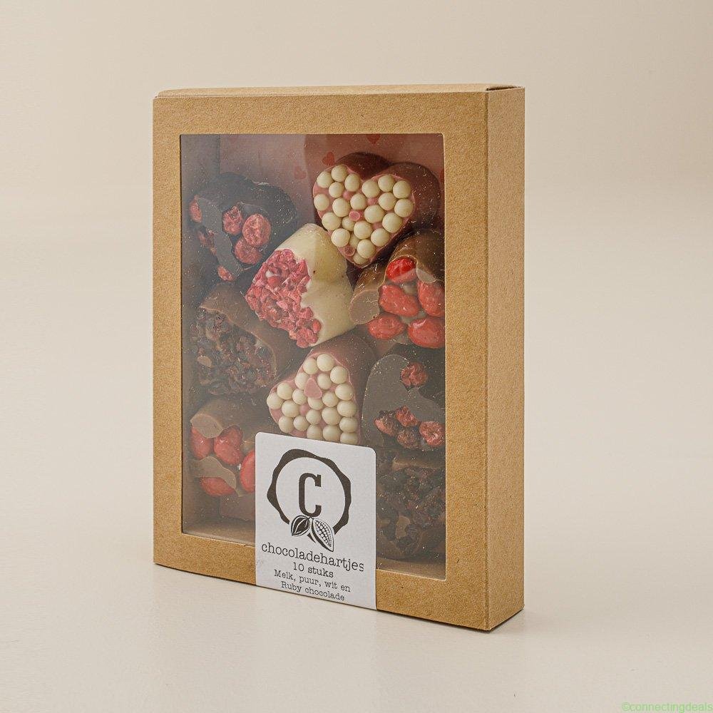 Urban Cacao Chocolade hartjes 155g Letterbox