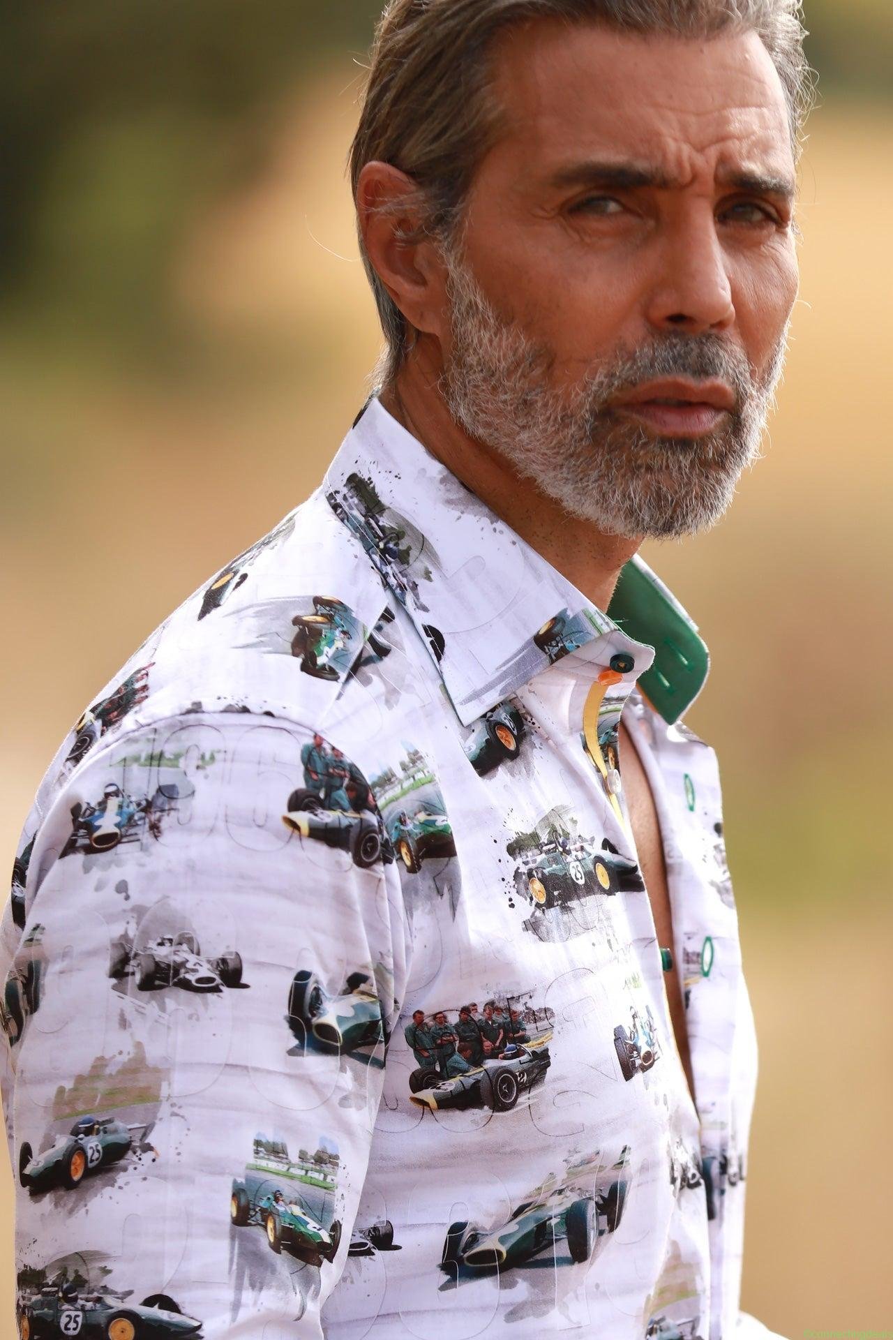 VINTAGE F1 LEGEND PRINT SHIRT NO25