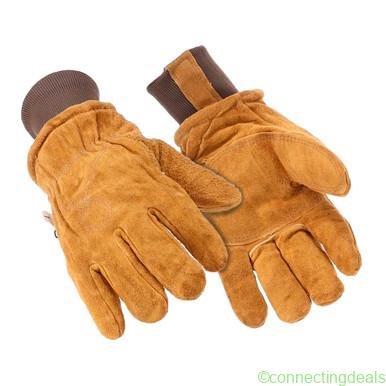 Samco Split Cowhide Glove Brown L