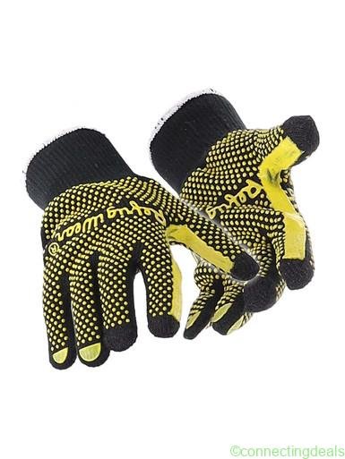RefrigiWear Touchscreen Double Dot Glove Lime XL
