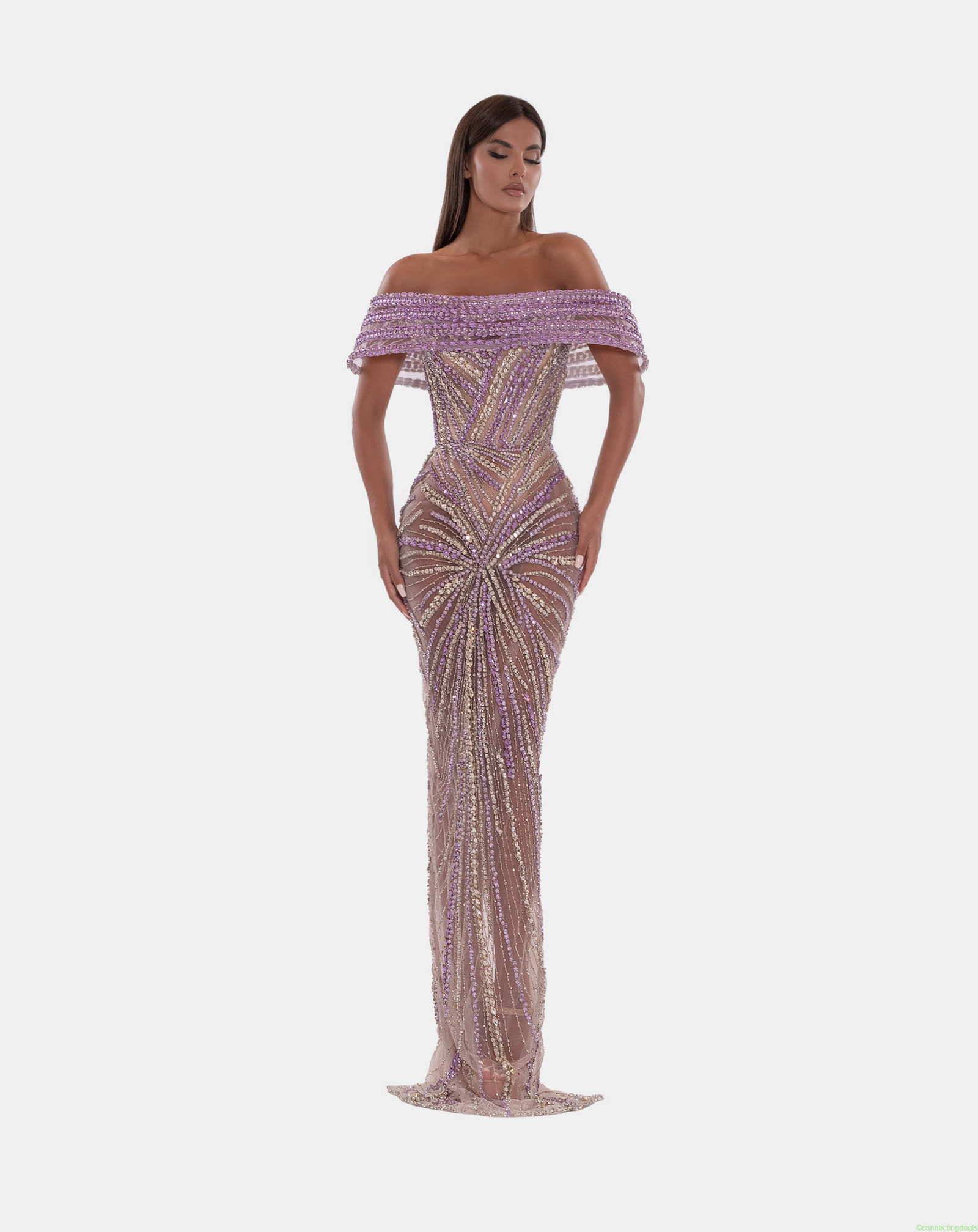 OFF SHOULDER GLAMOROUS CORSET DRESS