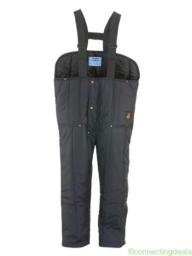 RefrigiWear Iron-Tuff Low Bib Overalls Navy Fit