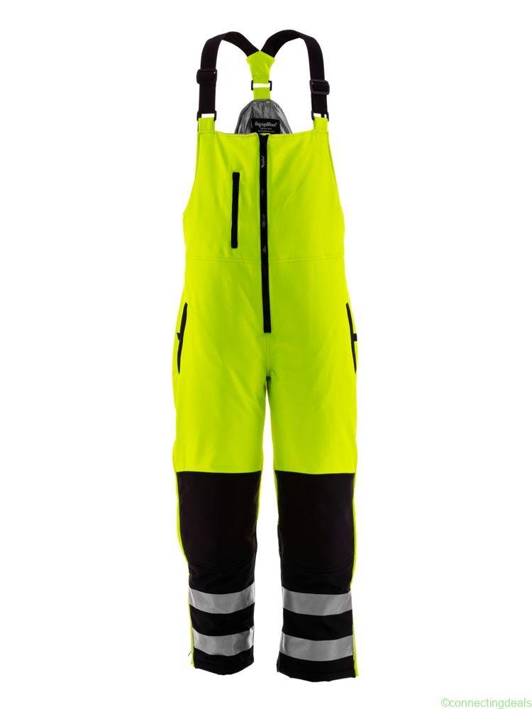 RefrigiWear HiVis Insulated Softshell Bib