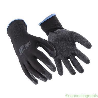 RefrigiWear Nylon Latex Dipped Gloves Black S