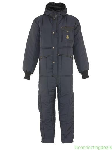RefrigiWear Iron-Tuff Coveralls with Hood Navy