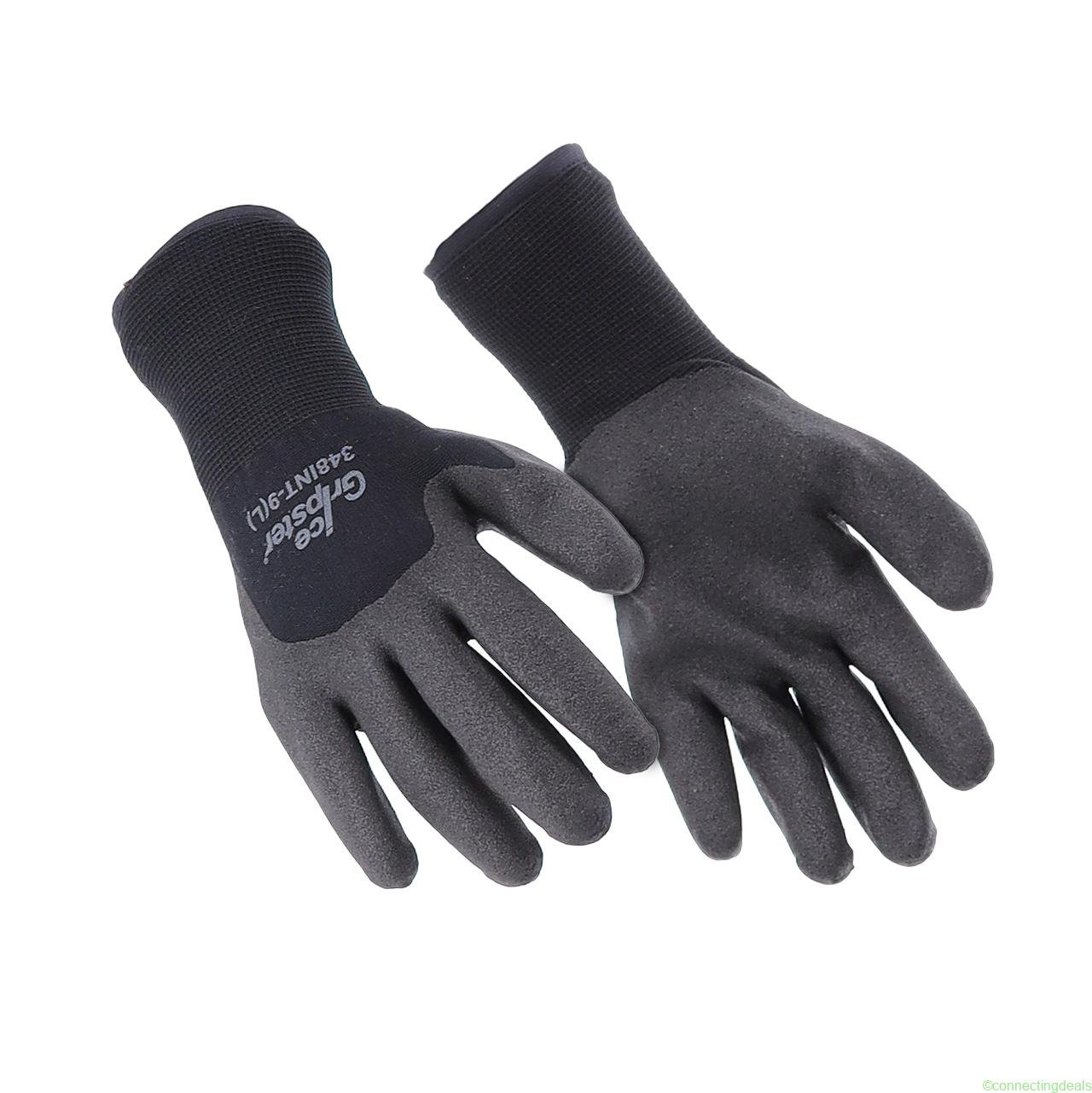 Samco PVC Dipped Nylon & Terrycloth Gloves Black