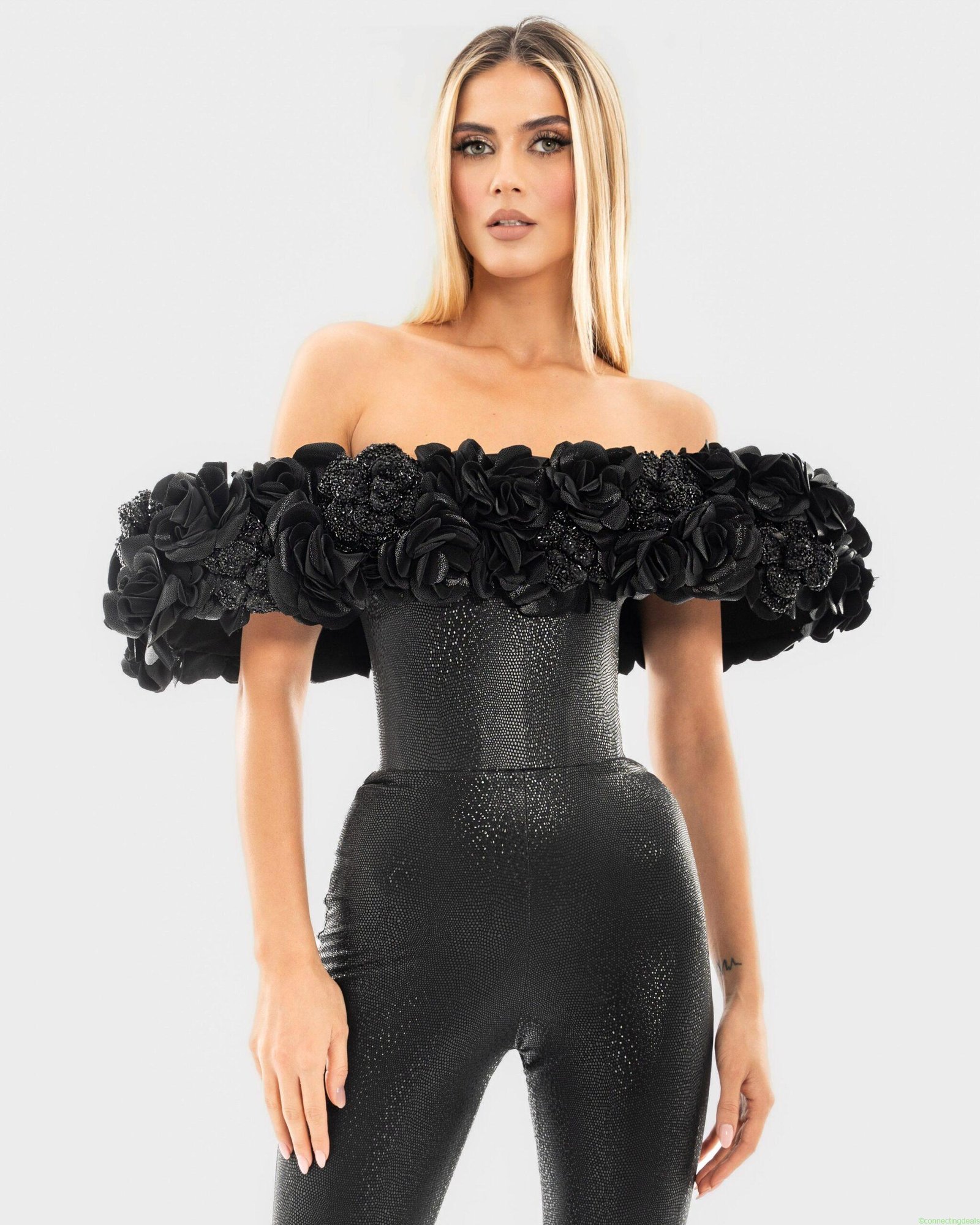 Black Floral Jumpsuit US Edition