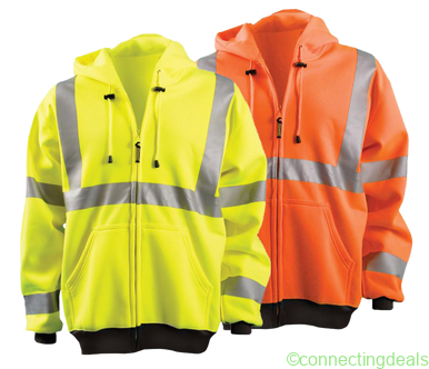 Avaska HiVis Hooded Full-Zip Sweatshirt