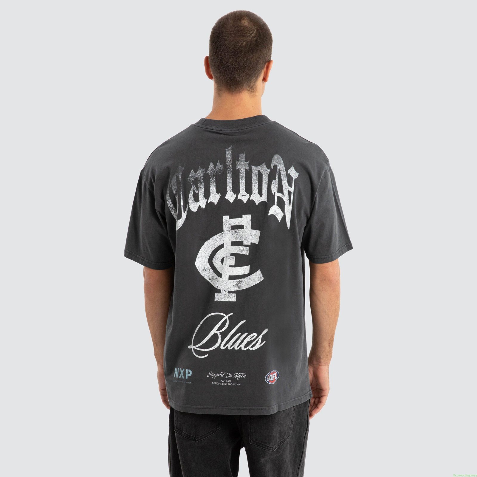 Carlton Blues AFL Vintage Goth Tee Pigment
