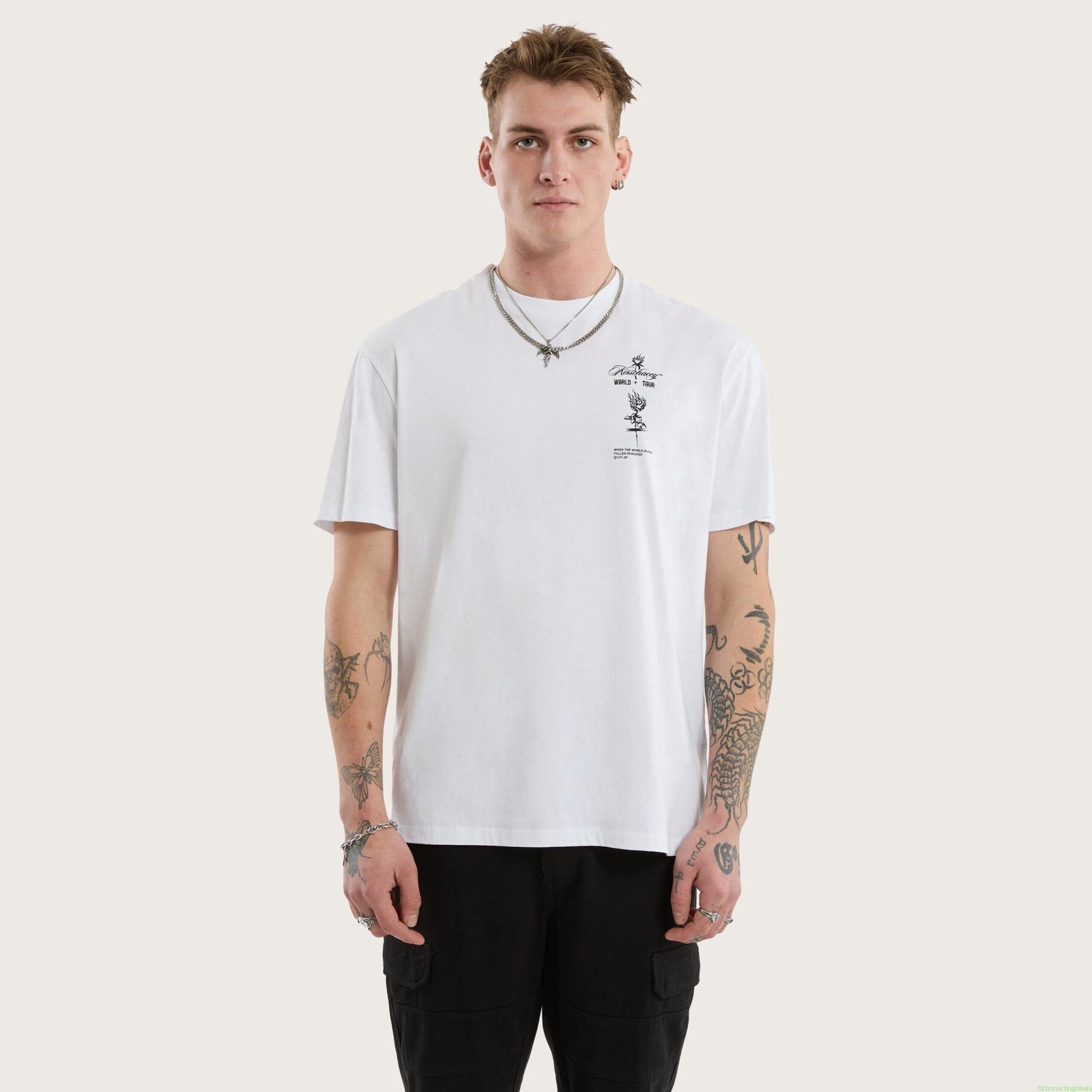 Division Relaxed Tee Optical White
