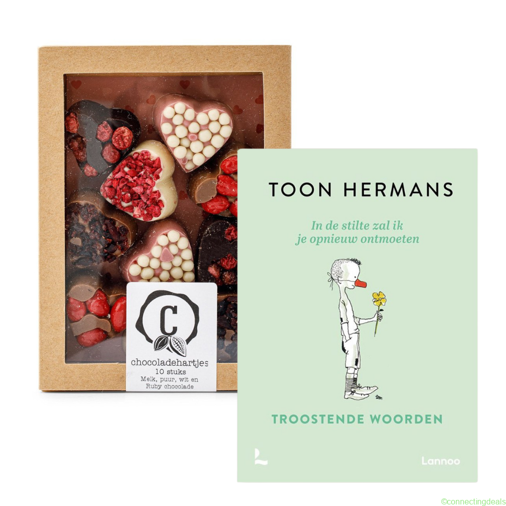 Urban Cacao Chocolade hartjes 155g Toon Hermans