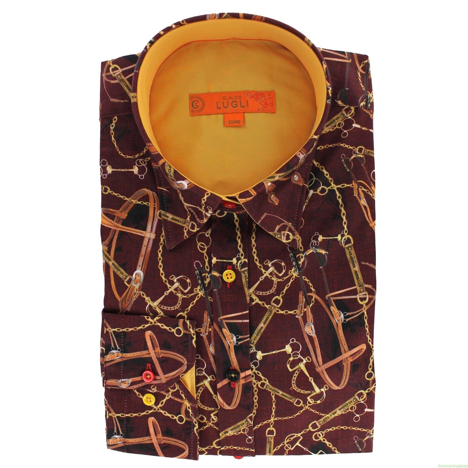 Claudio Lugli Womens Burgundy Equestrian