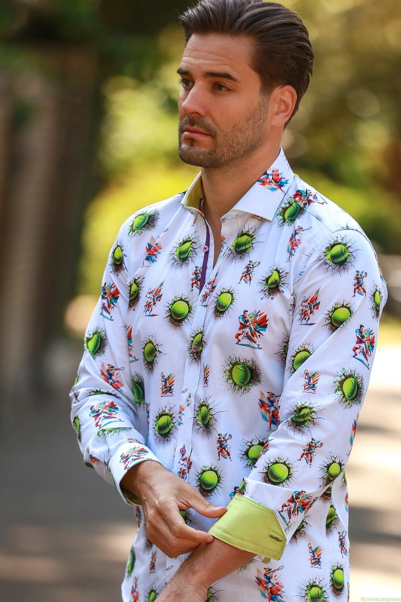 GRAND SLAM TENNIS BALL PRINT SHIRT