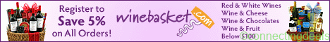 Winebasket 5% Text Banner in United States
