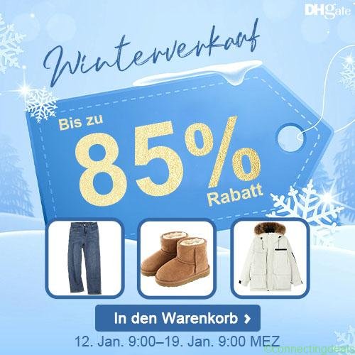 Winterverkauf-Bis zu 85 % Rabatt in Germany