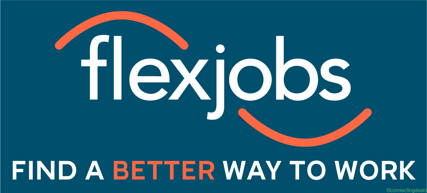 FlexJobs New Logo Blue Tagline Stacked in United