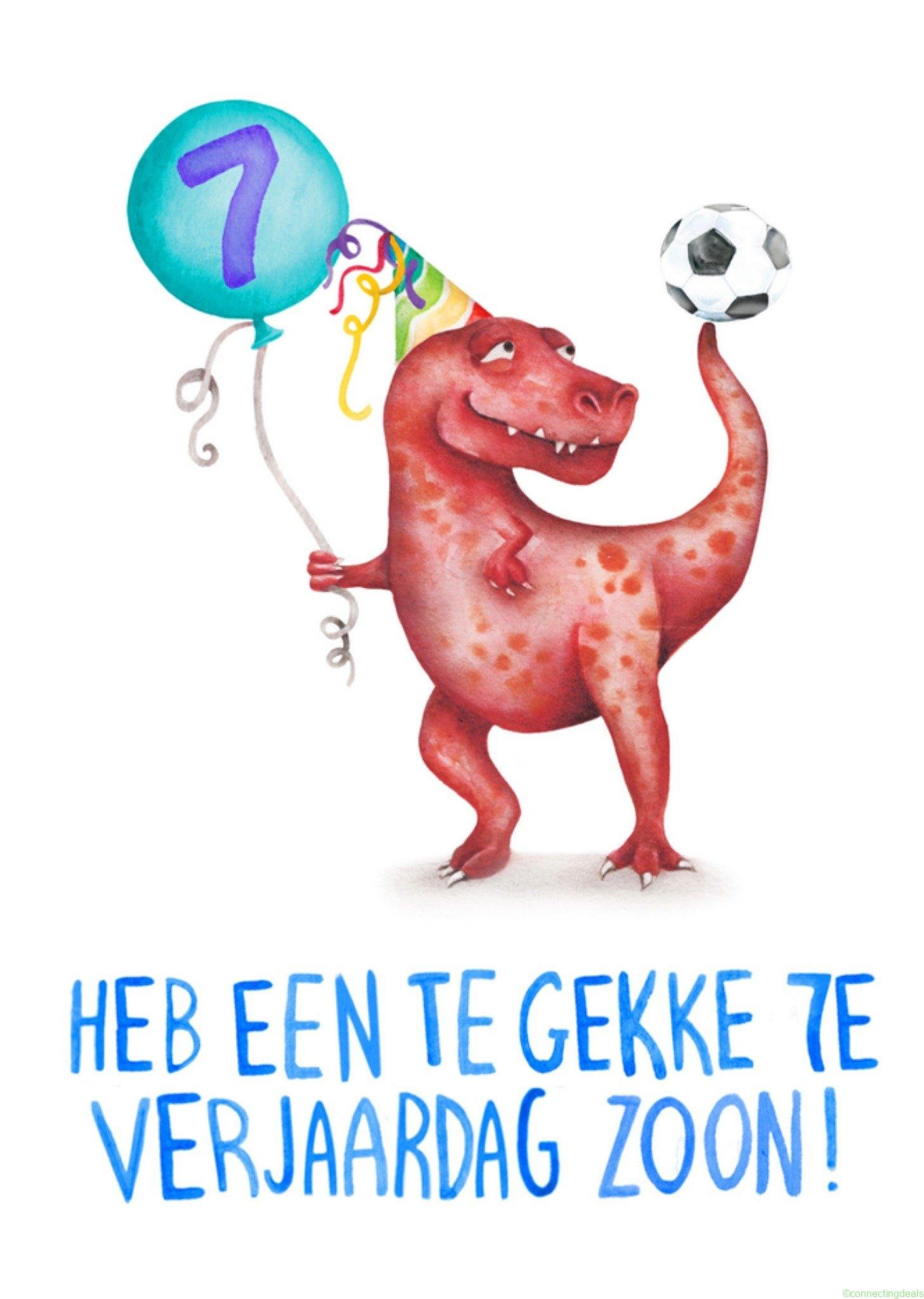 Citrus Bunn Verjaardagskaart zoon 7 Standard