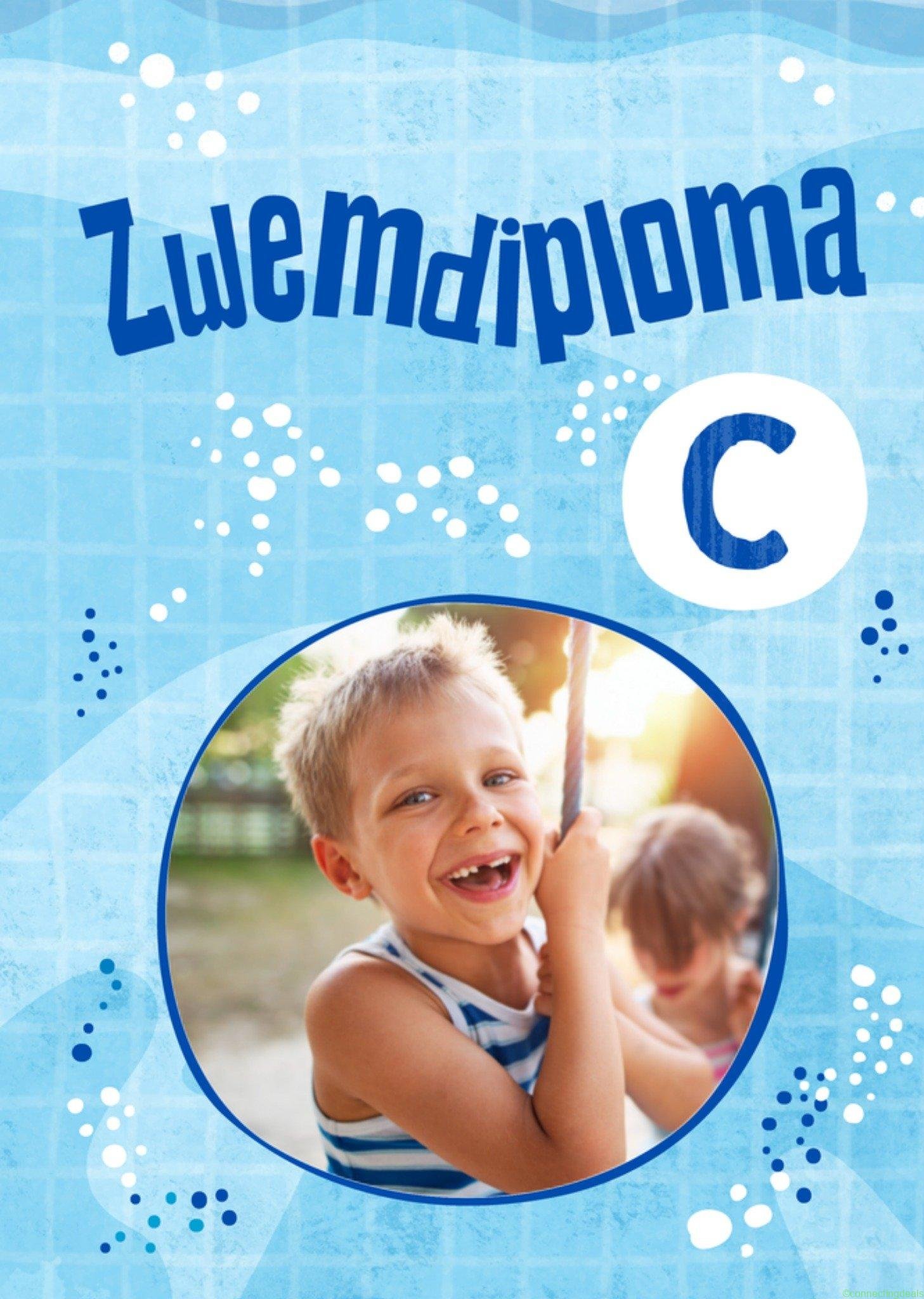 Greetz Zwemdiploma C diploma foto Standard Card