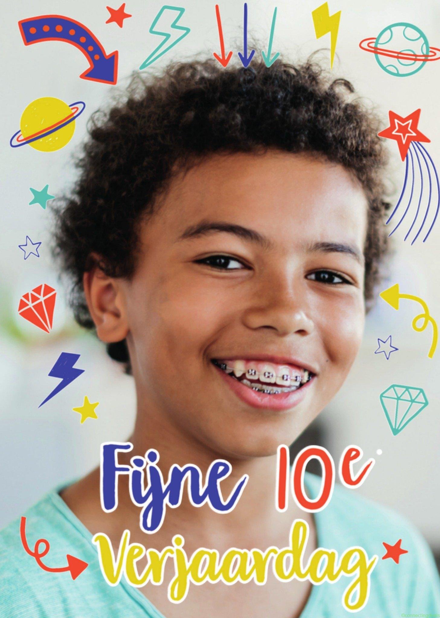 Greetz Verjaardagskaart fotokaart 10 jaar Large