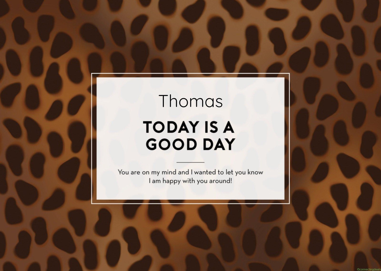 The Gift Label Zomaar kaart Today is a good day