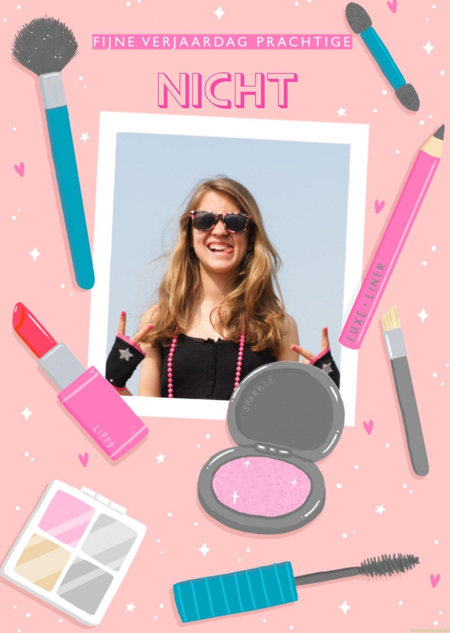 Greetz Verjaardag Nicht Foto Postcard