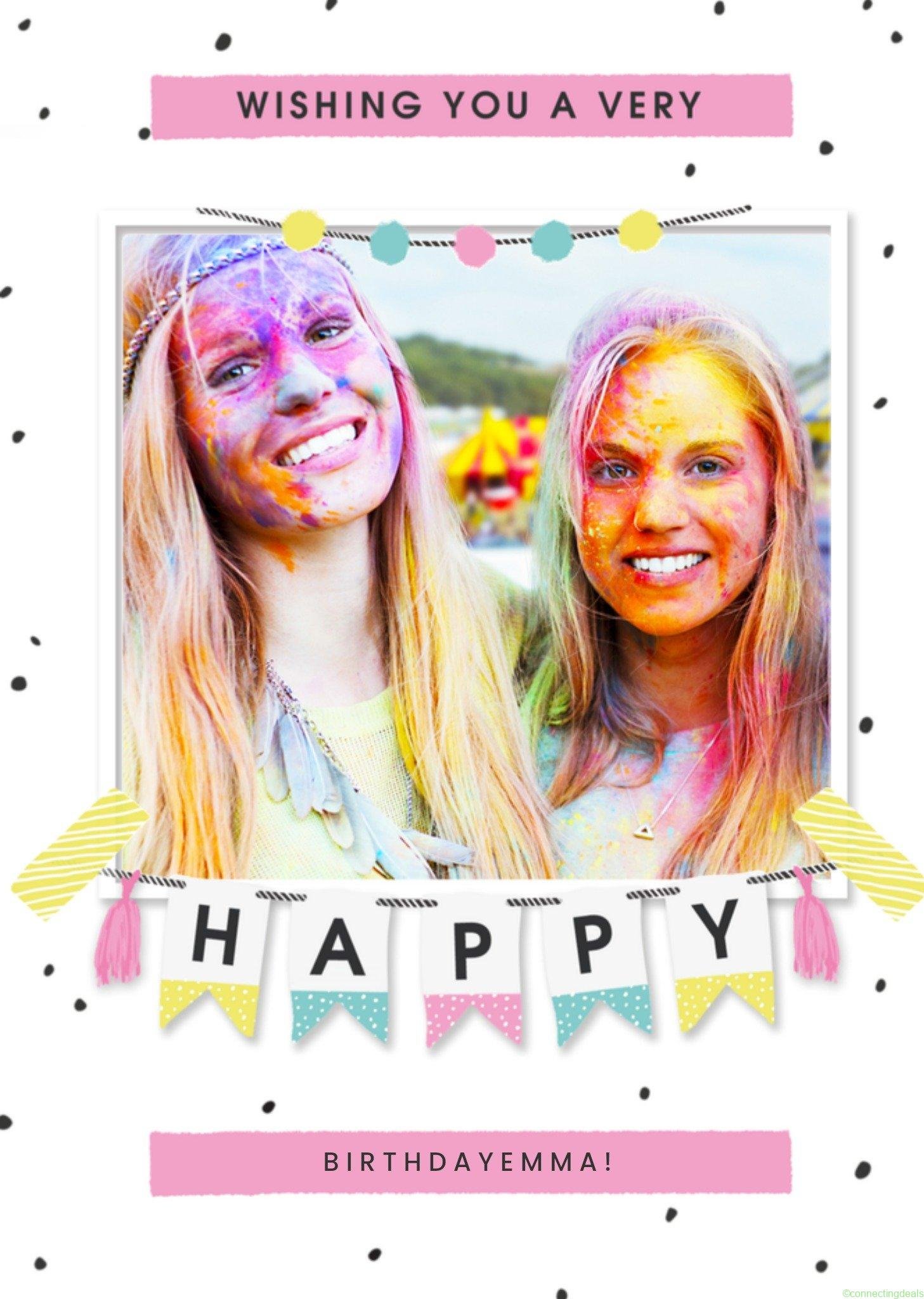 Greetz Verjaardagskaart fotokaart met naam Giant